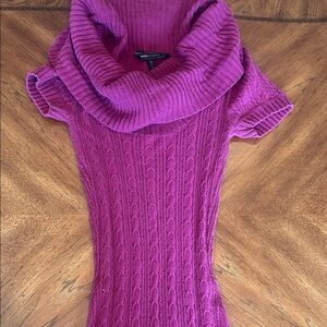 BCBG Magenta Cowl Neck Sweater